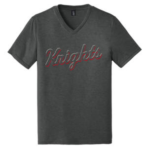 Knights BSB District Made Mens Perfect Tri V-Neck Tee-Black Frost