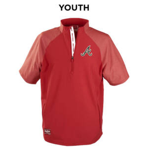 Knights BSB Rawlings YOUTH Colrsync Short Sleeve Batting Cage Jacket-Scarlet