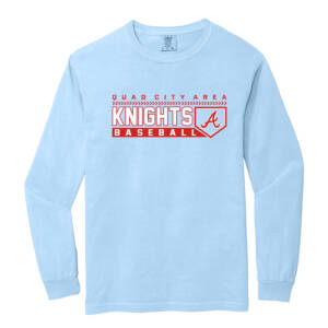 Knights BSB Comfort Colors Heavyweight Ringspun Long Sleeve Tee Unisex-Hydrangea
