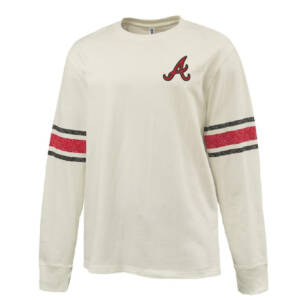 Knights BSB Pennant HEAVYWEIGHT 8.0 oz. antique white cotton jerseyarchive style printed sleeve stripe – Red B