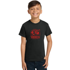Knights BSB Comfort Colors Youth Pigment Dyed Ringspun T Shirt – Black
