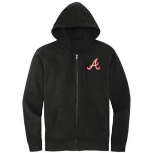 Knights BSB District Unisex V.I.T. Fleece Full Zip Hoodie – Black 3D PUFF