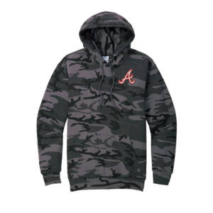 Knights BSB Unisex Core Fleece Camo Pullover Hooded Sweatshirt-Black Heather