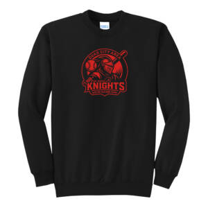Knights BSB Unisex Fleece Crewneck Sweatshirt-Black