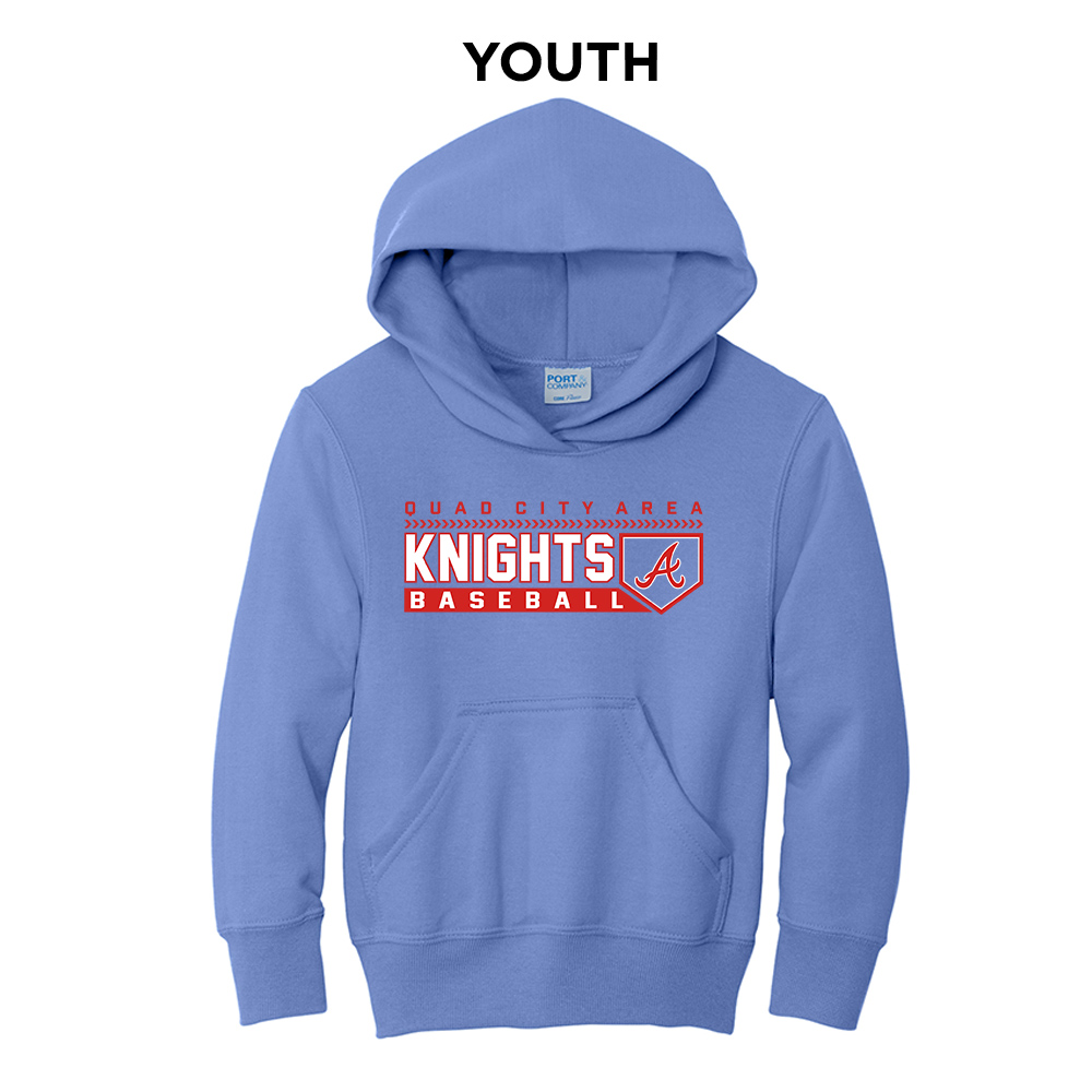 Knights BSB Youth Hooded Sweatshirt - Carolina Blue