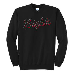 Knights BSB Unisex Core Fleece Crewneck Sweatshirt – Black