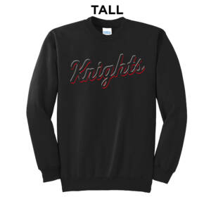Knights BSB  TALL Ultimate Crewneck Sweatshirts – Black