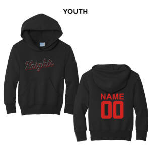 Knights BSB Youth Fleece Hooded Sweatshirt-Black