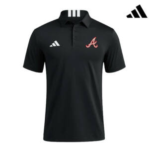 Knights BSB Adidas 3 Stripe short sleeve Polo Black