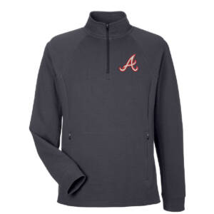 Knights BSB North End Men’s Rhythm Waffle Quarter Zip Pullover – Carbon