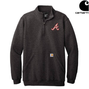 Knights BSB Carhartt Men Midweight 1/4 Zip Mock Neck Sweatshirt – Carbon Heather