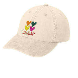 Little Red Foundation Port Authority Unstructured Garment Washed Cap with fabric  buckle closure – Stone