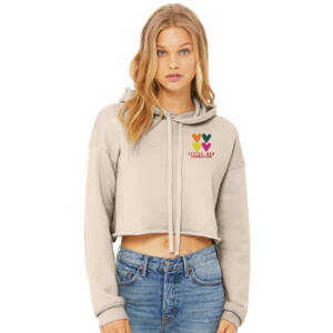 Little Red Foundation BELLA CANVAS Women’s Sponge Fleece Cropped Fleece Hoodie – HeatherDust