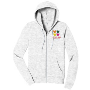 Little Red Foundation BELLA CANVAS Unisex Sponge Fleece Full Zip Hoodie – Ash