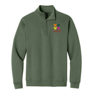 Little Red Foundation Gildan Heavy Blend Unisex 1/4 Zip Sweatshirt – MilitaryGreen