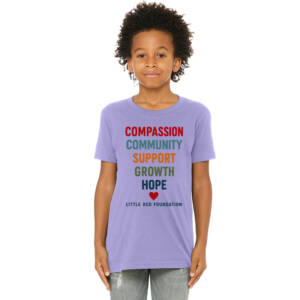 Little Red Foundation BELLA CANVAS YOUTH Jersey Short Sleeve Tee – DarkLavender