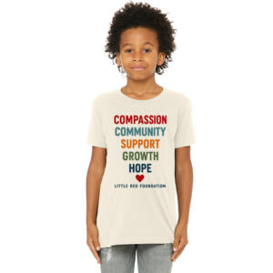 Little Red Foundation BELLA CANVAS YOUTH Jersey Short Sleeve Tee – Natural