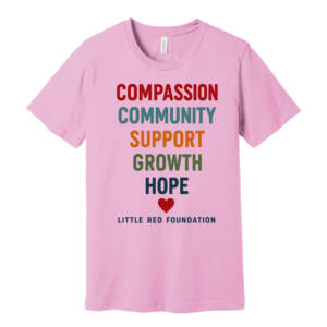 Little Red Foundation Bella Canvas Short Sleeve combed and ring spun cotton T Shirt – Lilac