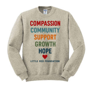Little Red Foundation Unisex NuBlend Crewneck Sweatshirt – OatmealHeather