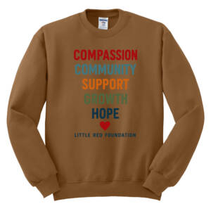 Little Red Foundation Unisex  NuBlend Crewneck Sweatshirt – GoldenPecan