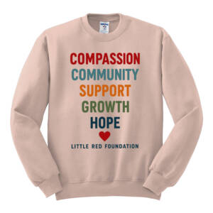 Little Red Foundation Unisex NuBlend Crewneck Sweatshirt – BlushPink