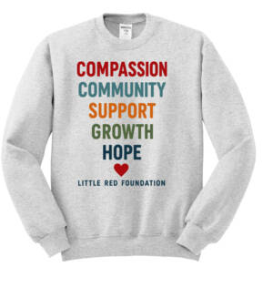 Little Red Foundation Unisex NuBlend Crewneck Sweatshirt – Ash