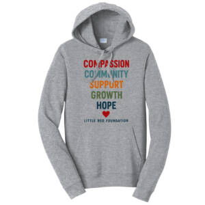 Little Red Foundation Unisex Fan Favorite Fleece Pullover Hooded Sweatshirt-Athletic Heather