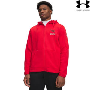 Maq Little Cards Wrestling Under Armour Armour Fleece Pro Full zip Hoodie-Red