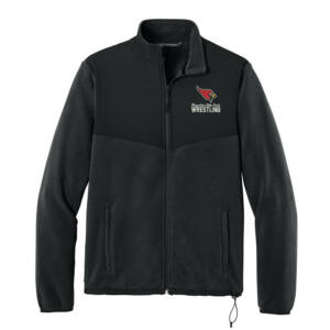 Maq Little Cards Wrestling Port Authority Therma-Tek Fleece Jacket Men-Black
