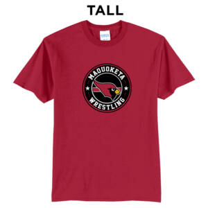 Maq Little Cards Wrestling Tall Short Sleeve Tee-Red