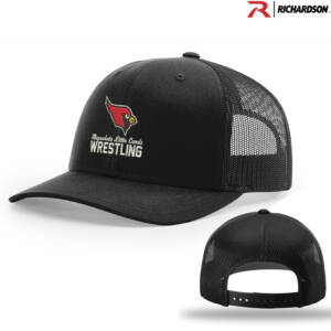 Maq Little Cards Wrestling Richardson Pro Mesh Adjustable Trucker Cap-Black