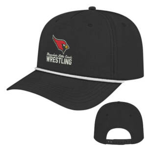 Maq Little Cards Wrestling ICON performance rope golf cap-Black/White