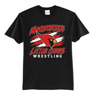 Maq Little Cards Wrestling Unisex Short Sleeve Tee-Black