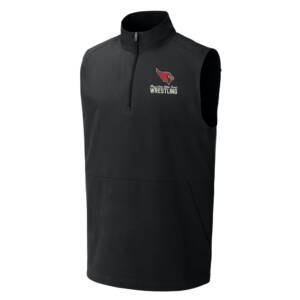 Maq Little Cards Wrestling Sport-Tek Repeat 1/2-Zip Vest Men-Black