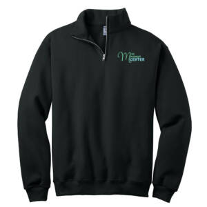 Mini Movement JERZEES Nublend Unisex Cadet Collar Sweatshirt – Black