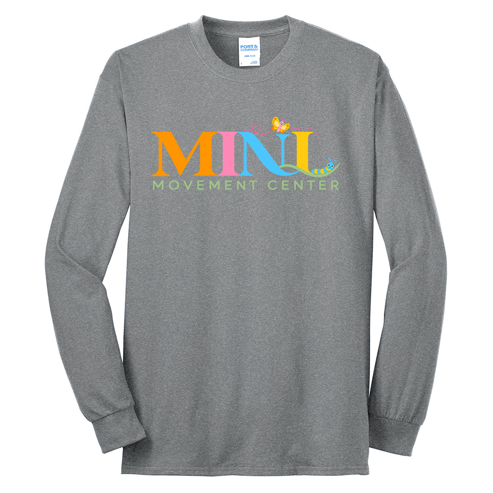 Mini Movement Unisex Long Sleeve Core Blend T Shirt - AthleticHeather