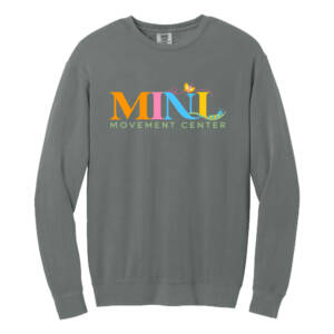 Mini Movement Comfort Colors Lightweight Crewneck Sweatshirt – Grey