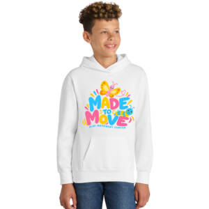 Mini Movement  Youth Fan Favorite Hooded Sweatshirt – White