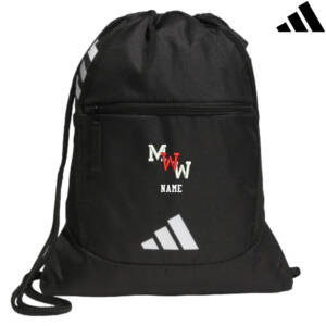 Maq Women Wrestling Adidas Stadium Sackpack cinch bag Black