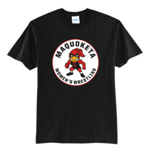 Maq Women Wrestling Unisex Short Sleeve T Shirt -Black