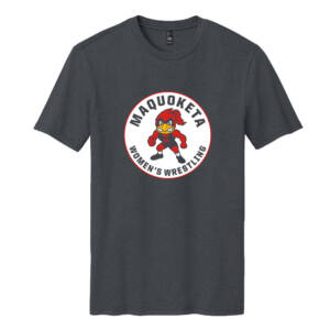 Maq Women Wrestling Unisex District Perfect Blend CVC Tee – Charcoal
