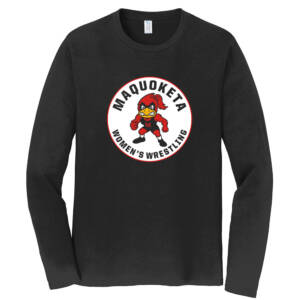Maq Women Wrestling Unisex Fan Favorite Long Sleeve T Shirt -Black