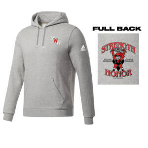 Maq Women Wrestling Adidas Fleece Hooded Sweatshirt- MedGrey Heather