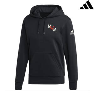 Maq Women Wrestling Adidas Fleece Hooded Sweatshirt- Black