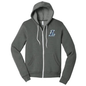 Lakers BB BELLA + CANVAS Unisex Sponge Fleece Full Zip Hoodie – DeepHeather