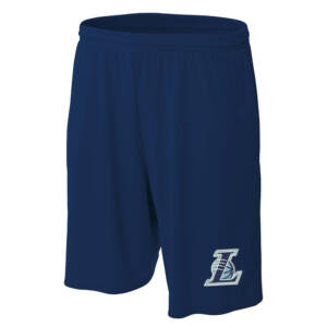 Lakers BB A4 9″ Cooling performance shorts with side pockets-Navy
