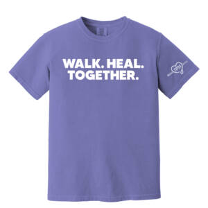 Nestle Purple Leash Project Comfort Colors Pigment Dyed Short Sleeve Shirt Unisex-Violet