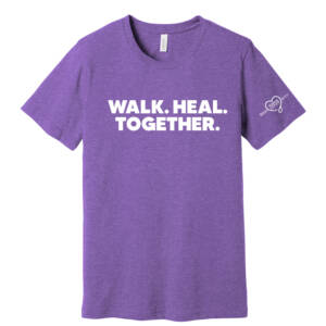Nestle Purple Leash Project Bella Canvas Unisex Heather CVC Short Sleeve Tee-Heather Team Purple