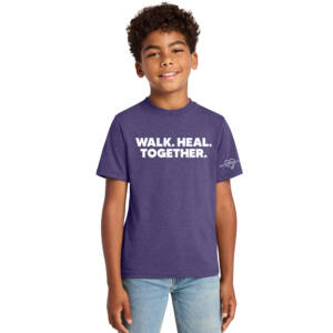 Nestle Purple Leash Project YOUTH Tri-Blend Tee-Team Purple Heather