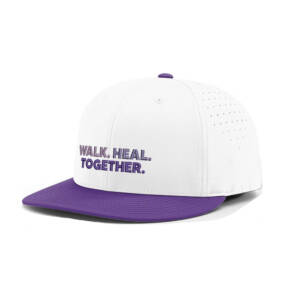 Nestle Purple Leash Project Richardson Pro Lite FlexFit Cap combo color-White/Purple